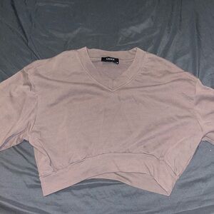 Cider V-Neck Sweater in Taupe